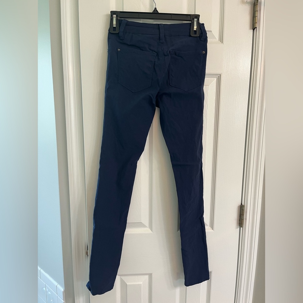 YMI hyper stretch mid-rise skinny jean, navy color, size small - Picture 4 of 4